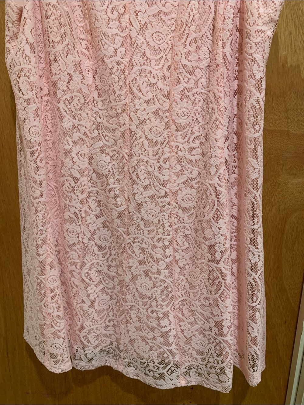 connected apparel Pink Lace Midi Dress - Picture 6 of 9